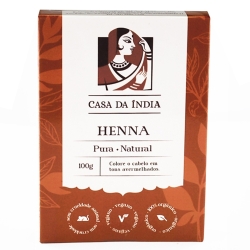 Henna Indiana Pura 100% Natural Ruivo Acobreado 100g – Casa Da Índia