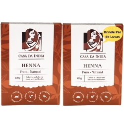 Kit 2 Henna Indiana Pura 100% Natural Ruivo Acobreado 100g cada – Casa Da Índia