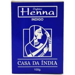 Índigo Henna Orgânica em Pó 100g Coloração Castanho e Preto (após o uso da Henna Ruivo) – Casa da Índia