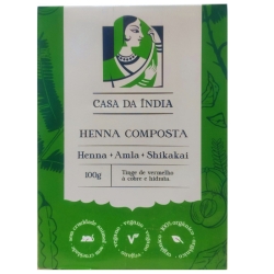 Henna Composta Herbal Ruivo Tipo Laranjinha 100g – Casa da Índia