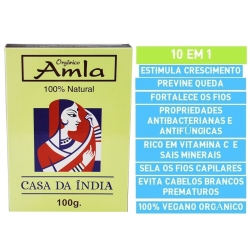 Amla em Pó Tratamento Capilar 100g – Casa da Índia