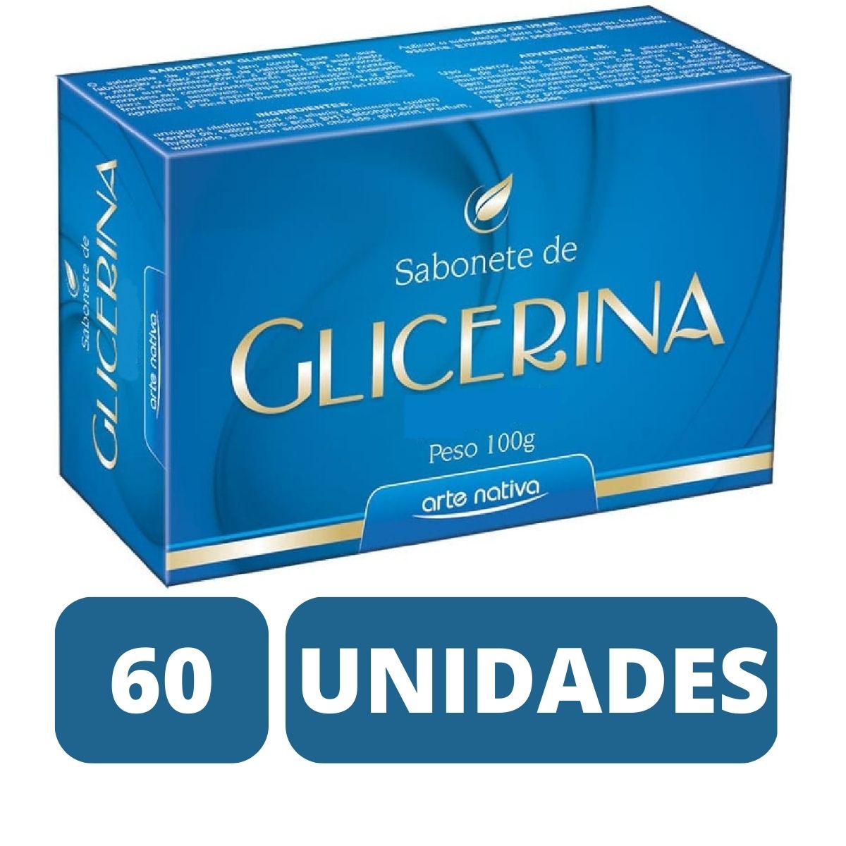 Kit 60 Sabonetes de Glicerina em Barra 100g – Arte Nativa