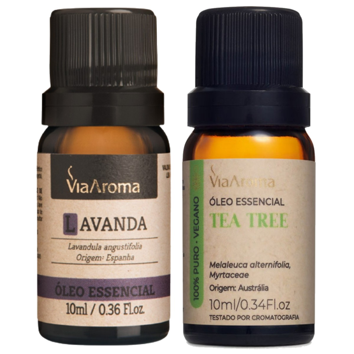 Óleo Essencial Lavanda e Tea Tree Melaleuca – Via Aroma